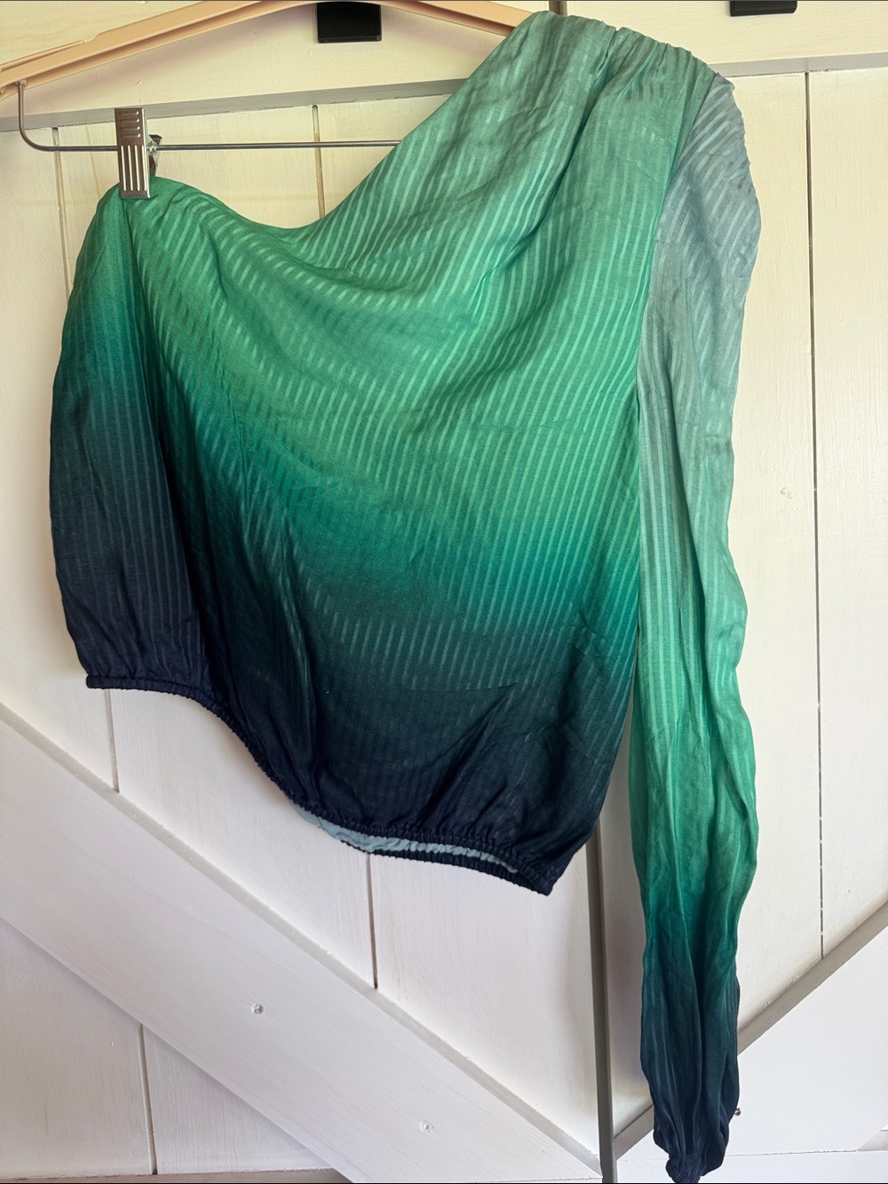 Cami NYC Green Ombre Off-Shoulder Blouse